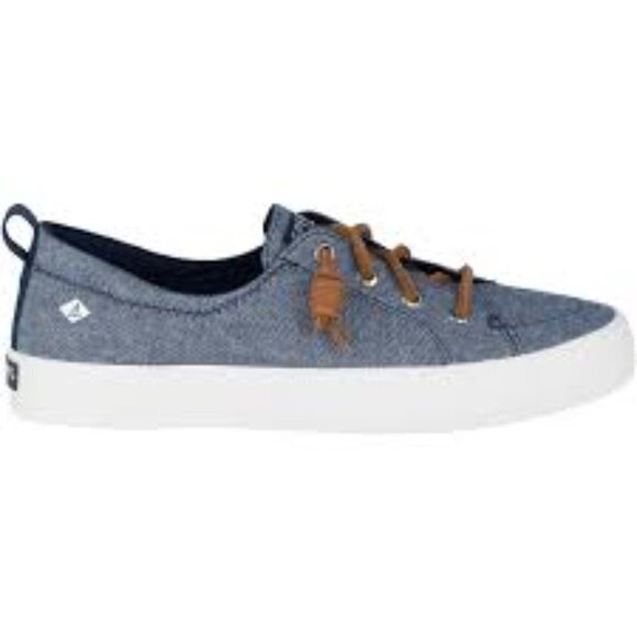 SPERRY Crest Vibe Crepe Chambray Boat Shoes 8M - Picture 2 of 13